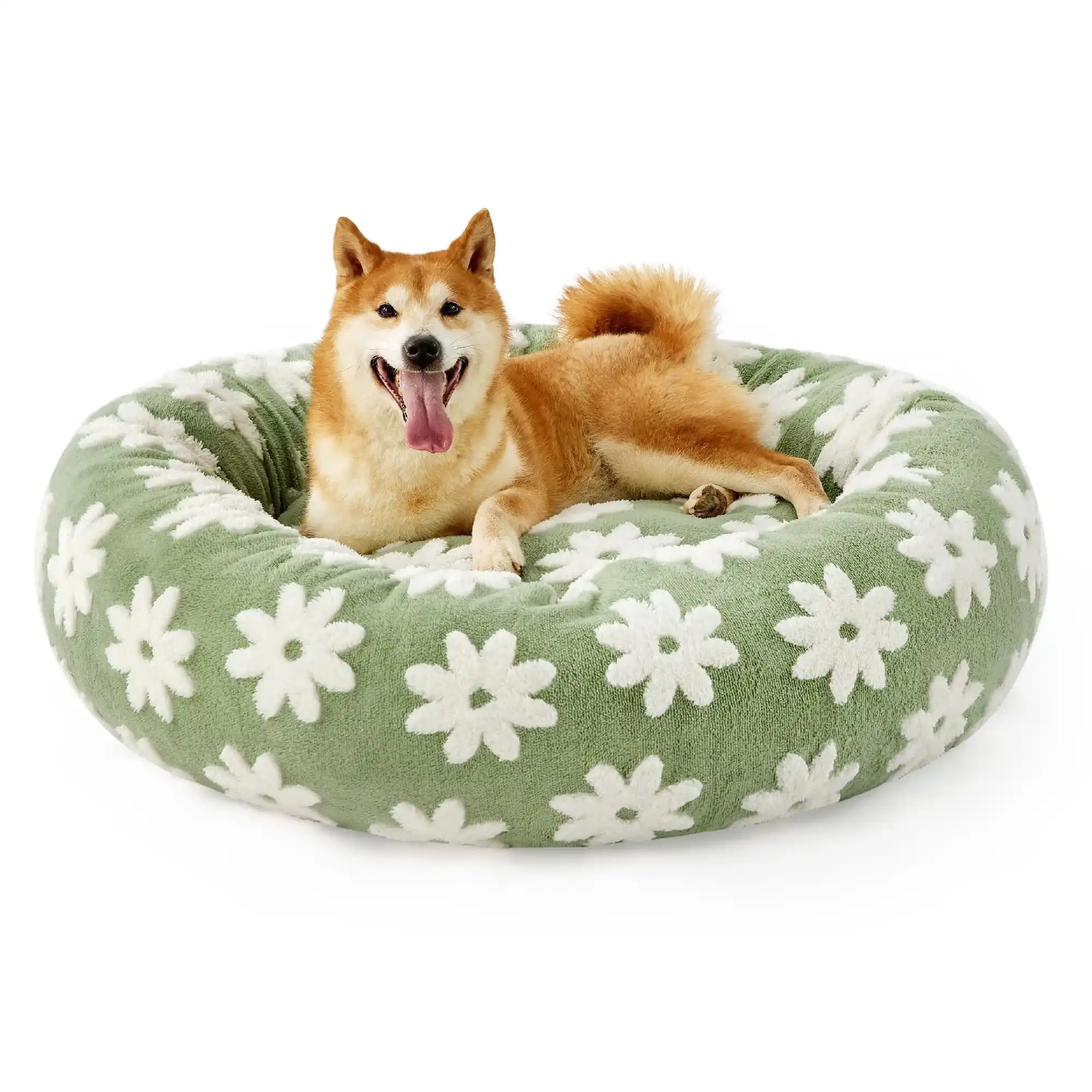 Donut Shag calming dog sofa