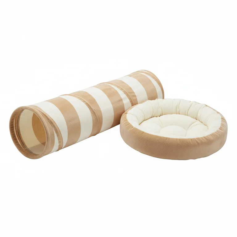 WNPETHOME foldable cat tunnel bed